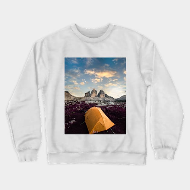 Mountain Camping Crewneck Sweatshirt by ArijitWorks